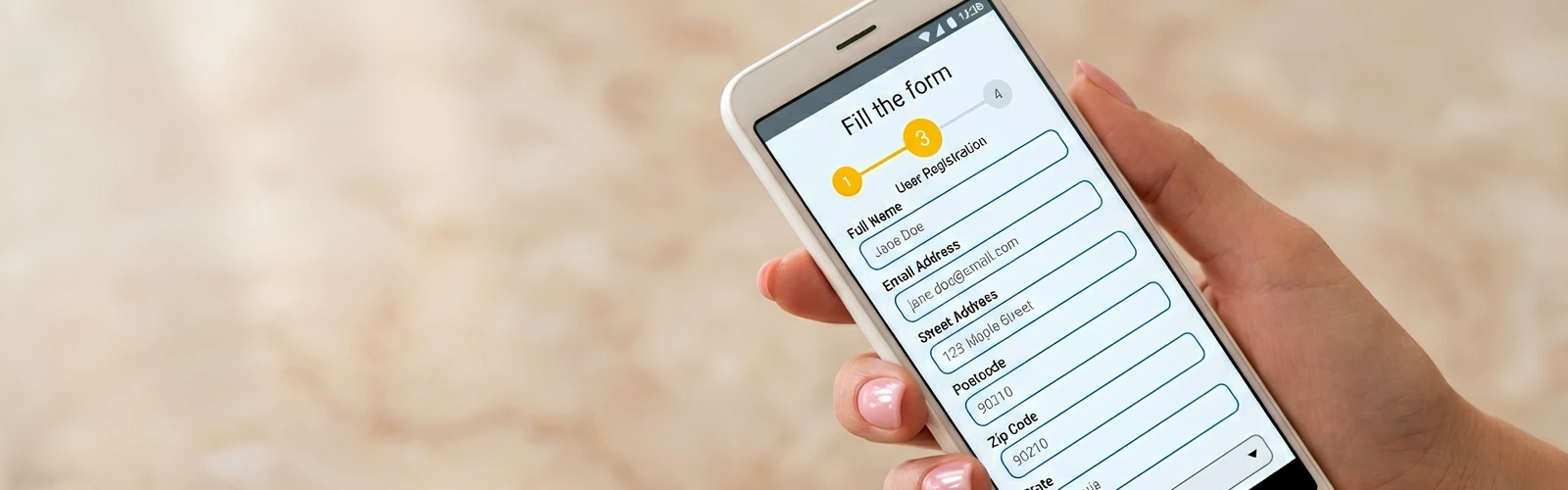 Development of iOS/Android Mobile Apps with Easily Customizable Forms